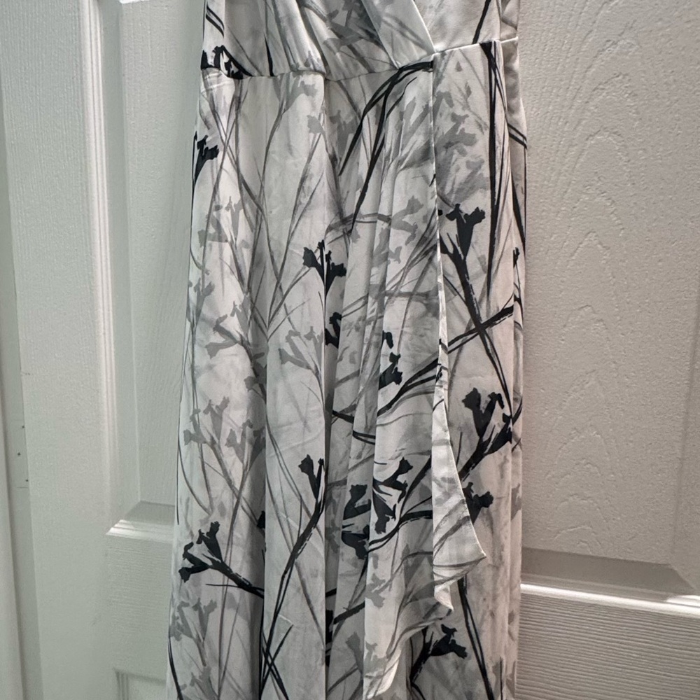 Reiss Monochrome Asymmetrical Dress